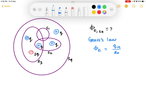 question-2207-five-point-charges-q-and-four-gaussian-surfaces-s-are-shown-what-is-the-total-electric-flux-through-surface-s4-4qlea-s-3qeq-qlea-s2-s3-s4-sqeq-2q-zero-2qleq-12213