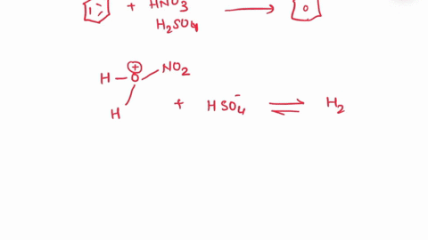 nitration-of-an-aromatic-ring-involves-an-electrophilic-substitution-reaction-draw-the-structure-of-the-electrophile-that-is-attacked-by-the-aromatic-ring-and-the-intermediate-formed-after-a-23873