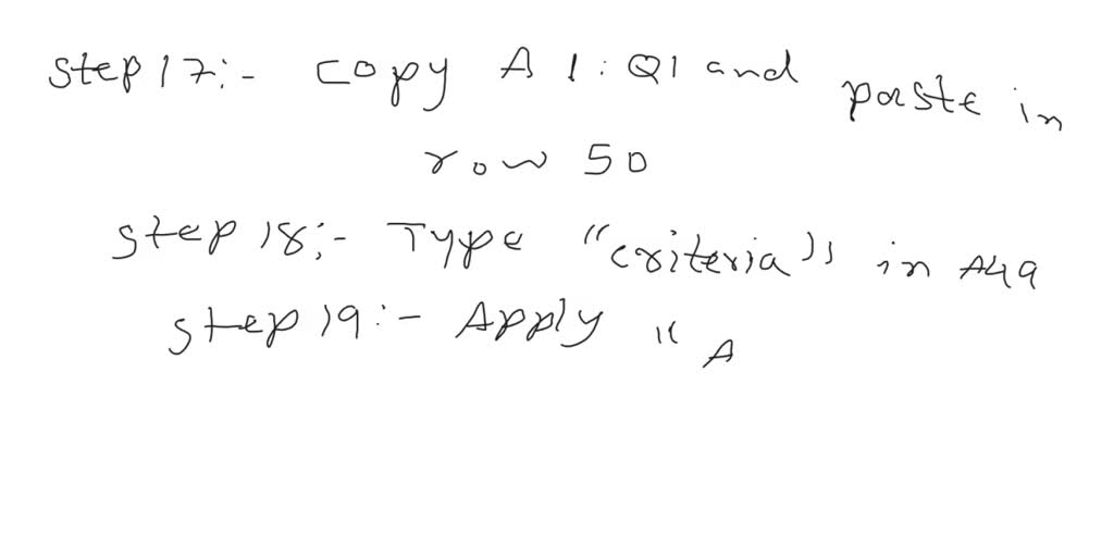 6. On the My Car Data worksheet, use Advanced Filter to copy a subset