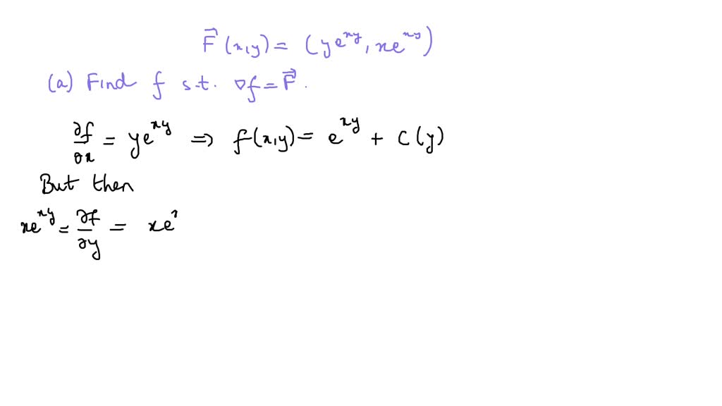 SOLVED: 1 Line (or path) integrals These integrals are important for ...