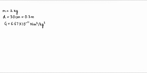 two-identical-isolated-particles-each-of-mass-200-mathrmkg-are-separated-by-a-distance-of-300-mathrm-78944