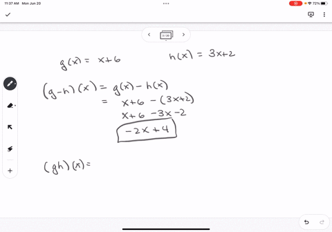suppose-that-the-functions-g-and-h-are-defined-for-all-real-numbers-x-as-follows-g-xx6-h-x3x2-write-the-expressions-for-g-h-x-and-g-hx-and-evaluate-gh4-02731