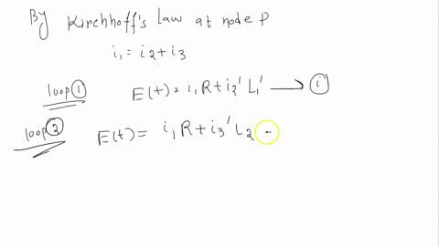 given-that-the-system-of-differential-equations-for-the-currents-i2t-and-i3t-in-an-electrical-network-is-l1-di2-dt-r-i2-r-i3-et-l2-di3-dt-r-i2-r-i3-et-a-using-laplace-transforms-solve-the-sy-80206