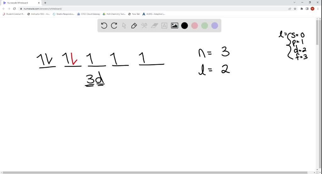 Solved list the four quantum numbers associated with the last electron