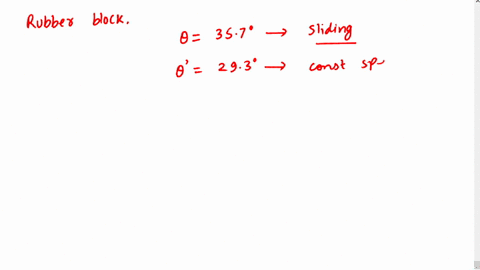 a-rubber-block-at-rest-on-an-inclined-plane-when-the-angle-of-inclination-of-the-plane-increased-to-3570-the-block-begins-to-slide-down-the-incline-then-when-the-angle-is-decreased-to-2939-t-22424