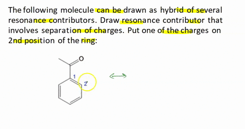 the-following-molecule-can-be-drawn-as-hybrid-of-several-resonance-contributors-in-the-box-below-draw-resonance-contributor-that-involves-separation-of-charges_-pul-one-of-the-charges-on-pos-97045