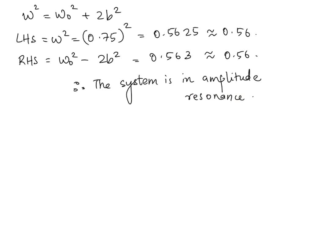 SOLVED Question 9 Driven Harmonic Oscillator A harmonic oscillator
