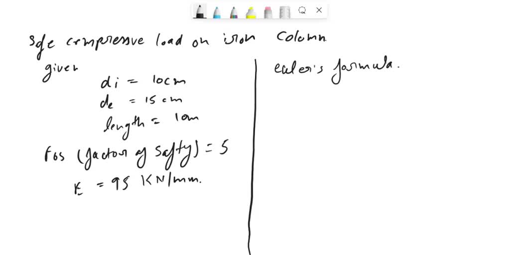 solved-problem-1-calculate-the-safe-compressive-load-on-a-hollow-cast