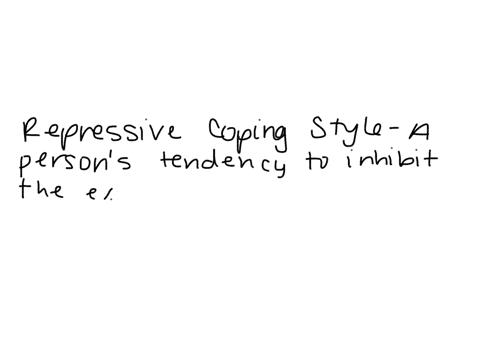what-is-repressive-coping-style-05068
