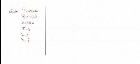 two-resistors-having-resistances-of-35-ohm-and-25-ohm-are-connected-in-series-if-a-potential-difference-of-40v-is-applied-across-them-calculate-the-current-flowing-through-the-circuit-and-the-potent-2