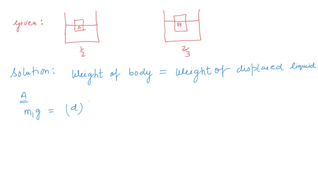 SOLVED: Two Identical Containers A And B Are Filled With Different ...