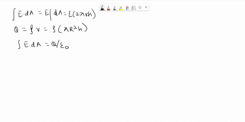 53-charge-is-distributed-uniformly-with-a-density-p-throughout-an-infinitely-long-cylindrical-volume-of-radius-r-show-that-the-field-of-this-charge-distribution-is-directed-radially-with-res-77169