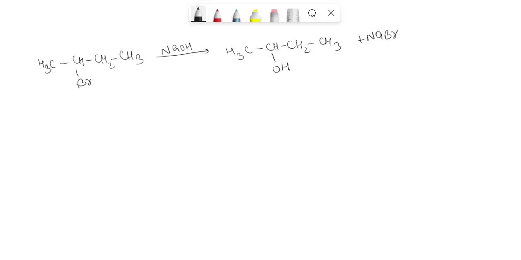 SOLVED Sodium hydroxide reacted with bromobutane diethyl ether An
