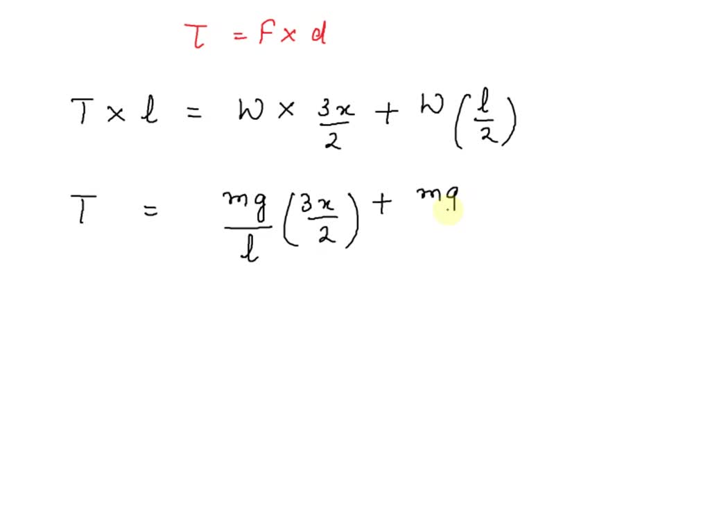A chain of length l and mass is hanging vertically from ends A and B ...