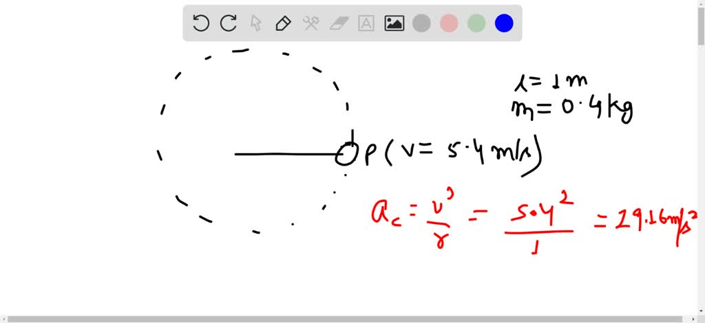 SOLVED: A ball of mass 0.40 kg is attached to a light rope of length 1. ...