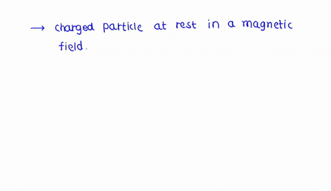 a-positively-charged-particle-is-at-rest-in-a-uniform-magnetic-field-directed-horizontally-towards-the-north-in-what-direction-if-at-all-is-the-magnetic-force-on-the-particle-57991