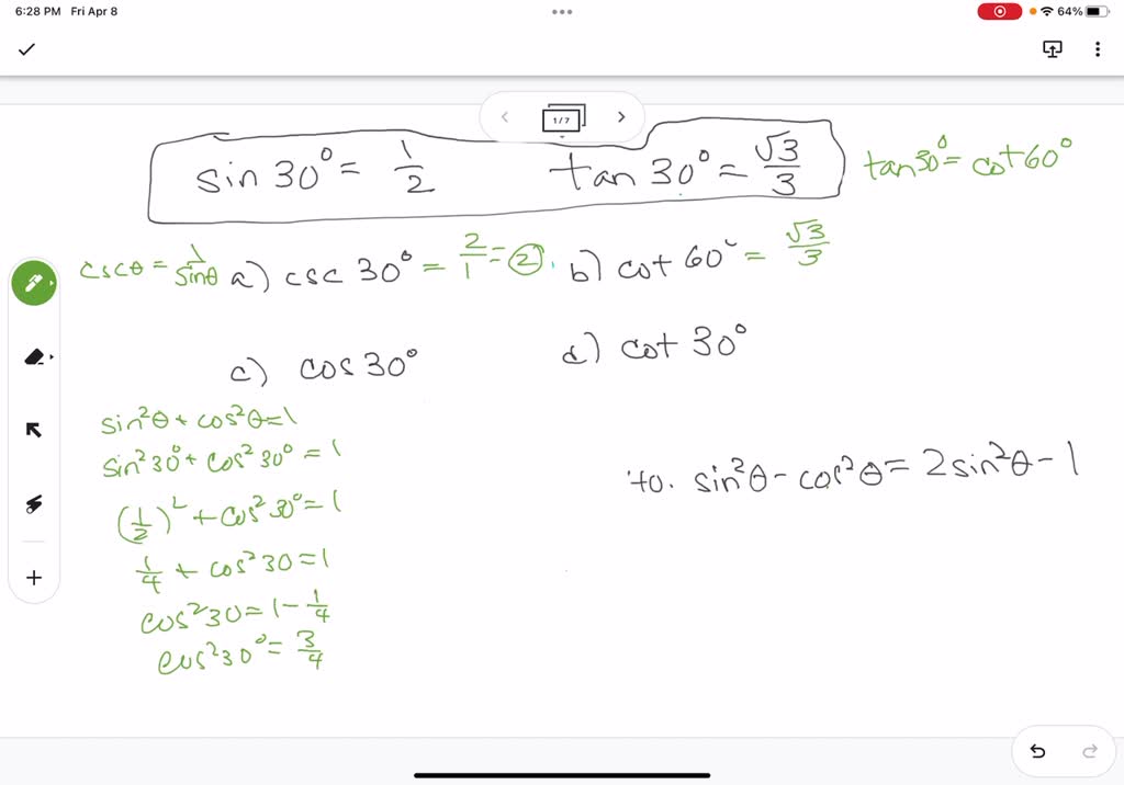Question Video: Finding the Value of a Trigonometric Function Using  Cofunction Identities