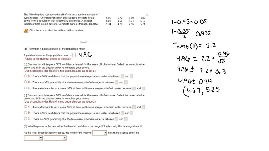 solved-the-following-data-represent-the-ph-of-rain-for-a-random-sample