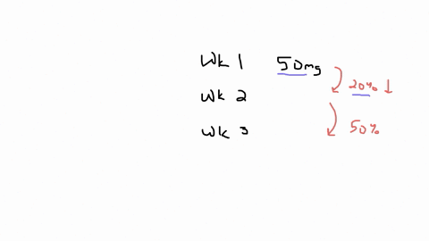 a-patient-is-placed-on-oral-steroids-with-instructions-to-taper-the-dose-over-a-3-week-period-the-patient-is-to-take-50-mgday-during-week-1-the-dose-is-to-be-reduced-by-20-for-week-2-in-week-53582