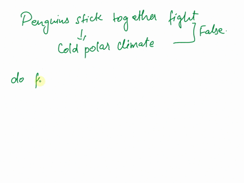 state-whether-the-following-statements-are-true-or-false-correct-the-false-statements-penguins-stick-together-to-fight-the-cold-polar-climate-a-true-b-false-99527