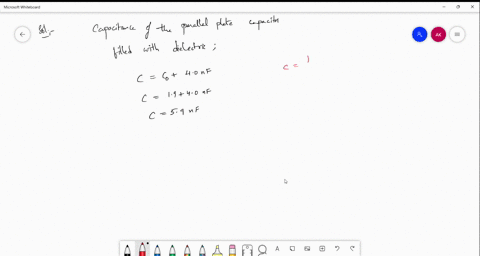 a-19-nf-parallel-plate-capacitor-has-an-air-gap-between-its-plates-its-capacitance-increases-by-40-nf-when-the-gap-is-filled-by-a-dielectric-what-is-the-dielectric-constant-of-that-dielectri-86106