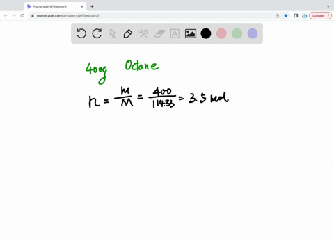 using-the-following-equation-for-the-combustion-of-octane-calculate-the-heat-of-reaction-for-4000-g-of-octane-the-molar-mass-of-octane-is-11433-gmole-2-c8h18-25-o2-16-co2-18-h2o-hrxn-11018-k-74298