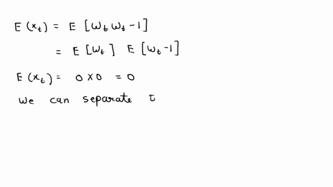 let-w-be-a-normal-white-noise-process-and-consider-the-series-t-t-wtt-1-_-determine-the-mean-and-autocovariance-function-of-and-state-whether-it-is-stationary-62673