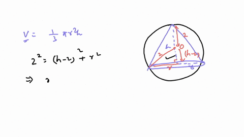 a-right-circular-cone-is-inscribed-in-a-sphere-of-radius-2-units-as-seen-in-the-picture-what-will-be-the-dimensions-of-the-cone-with-the-largest-volumejustify-your-answer-completely-if-a-cir-40201