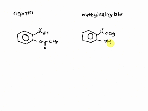 compare-and-contrast-the-structures-of-aspirin-and-methyl-salicylate-focus-on-any-structural-differences-and-how-you-think-they-might-affect-how-the-compounds-are-perceived-andor-metabolized-62415