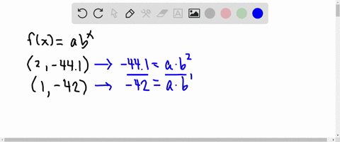 model-the-data-using-an-exponential-function-fx-abx-x-1-2-fx-42-441-74787