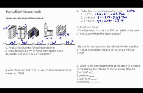 mathematics-a-solve-the-circumference-of-a-circle-1-r-37m-2-d-84-cm-3-d-52-m-b-read-and-solve-the-diameter-of-a-drum-is-150-cm-what-is-the-area-of-the-space-where-the-drum-stands-rachel-is-m-10061