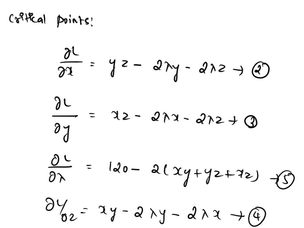 SOLVED Use Lagrange Multipliers to find the volume of the largest open