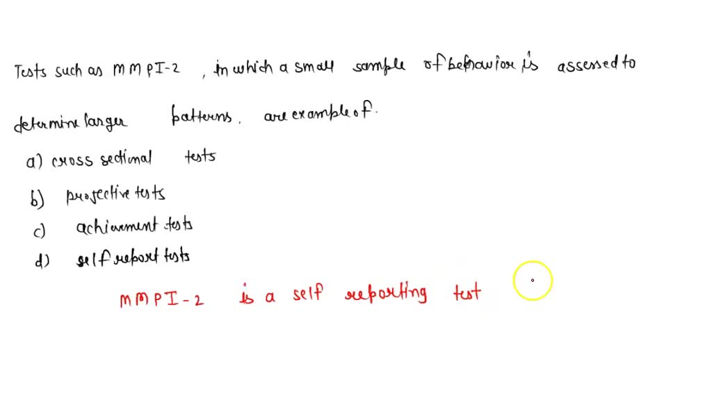 SOLVED Which of the following two are simulation tests commonly used