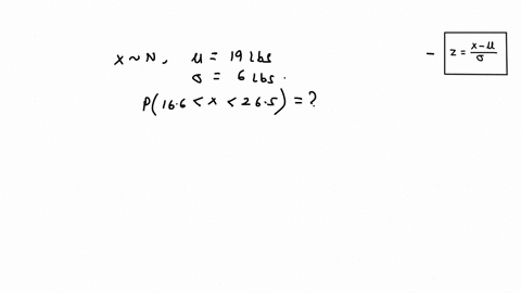 the-weights-of-fish-in-a-certain-lake-are-normally-distributed-with-a-mean-of-19-lbs-and-a-standard-deviation-of-6-lbs-if-a-fish-is-randomly-selected-find-the-probability-that-the-mean-weigh-8519