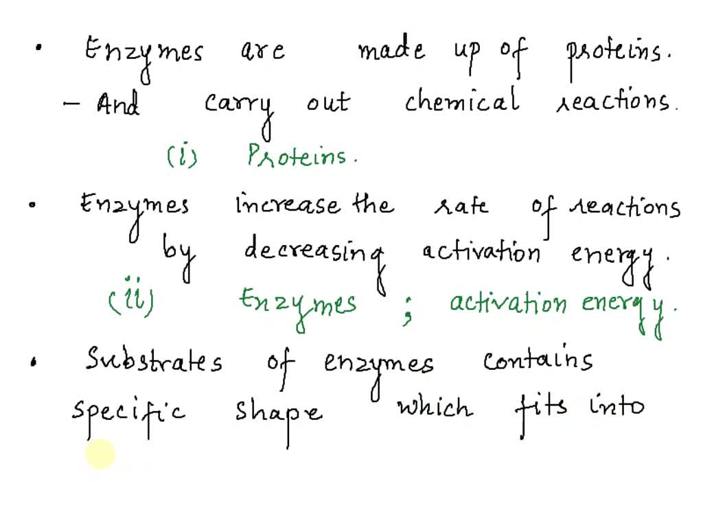 SOLVED Describe the profile you would expect for a biological catalyst