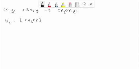 carbon-monoxide-gas-reacts-with-hydrogen-gas-at-elevated-temperature-to-form-methanol-cog-2h2-ch3-ohg-when-040-mol-of-co-and-030-mol-of-h2-are-allowed-to-reach-equilibrium-in-a-10-l-containe-62239