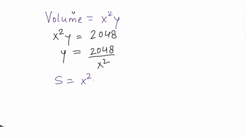 an-open-top-box-with-a-square-base-is-to-have-a-volume-of-exactly-2048-cubic-inches-find-the-dimensions-in-inches-of-the-box-that-can-be-made-with-the-smallest-amount-of-materials-width-of-s-75293