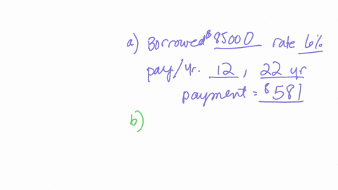 points-possible-consider-the-following-loan-complete-parts-a-c-below-an-insividual-borrowed-05000-at-an-apr-of-6-which-will-be-paid-off-with-monthly-payments-of-581-for-22-years-a-identify-the-amount