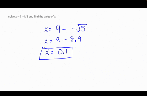 solve-x-9-45-and-find-the-value-of-x-56186