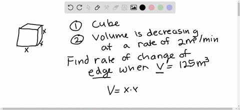 aeei-a-heap-of-rubbish-in-the-shape-of-cube-is-being-compacted-into-a-smaller-cube-given-that-the-volume-decreases-at-rate-of-2-cubic-meters-per-minute-find-the-rate-of-change-of-an-edgein-m-84106