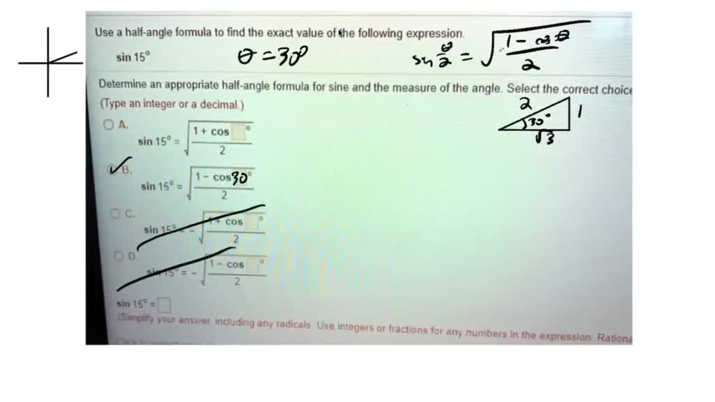 solved-use-half-angle-formula-to-find-the-exact-value-of-the-following