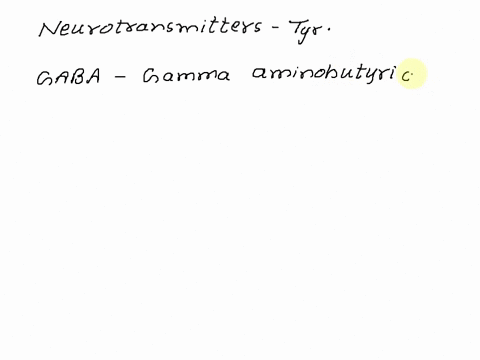 which-compound-is-not-a-neurotransmitter-derived-from-tyrosine-epinephrine-dopamine-gaba-norepinephrine-14241