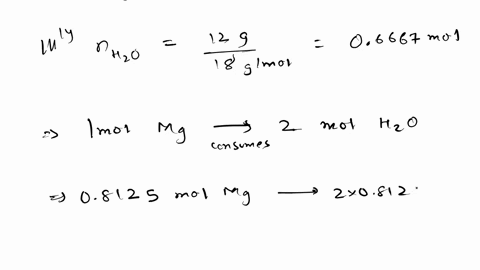 metallic-magnesium-reacts-with-steam-to-produce-solid-magnesium-hydroxide-and-hydrogen-gas-if-195-g-of-mg-is-heated-with-12-g-of-h2o-a-what-is-the-limiting-reactant-b-how-many-grams-of-mgoh2-86116