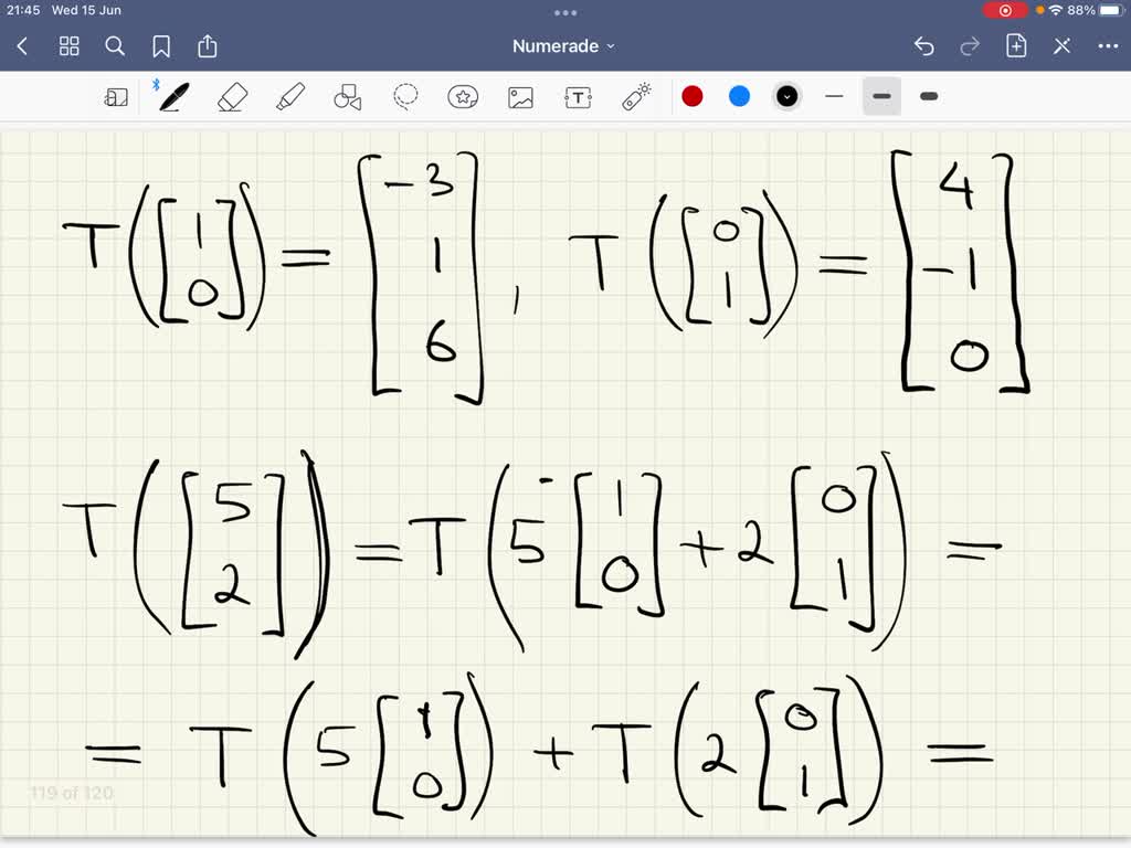 Solved suppose t is a linear transformation consisting of a reflection