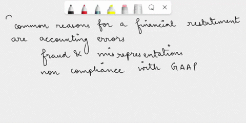 all-of-the-following-are-common-reasons-for-a-financial-restatement-except-multiple-choice-accounting-errors-fraud-and-misrepresentation-noncompliance-with-gaap-disclosure-of-immaterial-item-14308