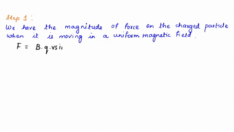 the-magnetic-field-of-the-earth-at-a-certain-location-is-directed-vertically-downward-and-has-magnitude-of-500-t-a-proton-is-moving-horizontally-toward-the-west-in-this-field-with-speed-of-6-52973