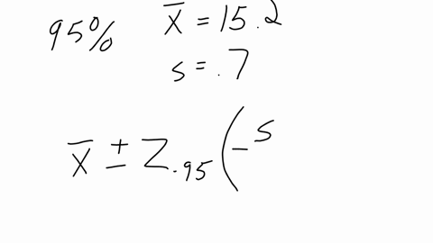 a-food-snack-manufacturer-samples-7-bags-of-pretzels-off-the-assembly-line-and-weighs-their-contents-if-the-sample-mean-is-152-oz-and-the-sample-standard-deviation-is-070-oz-find-the-95-confidence-int