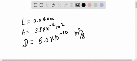 a-tube-has-a-length-of-0040-m-and-a-cross-sectional-area-of-38-104-m2-the-tube-is-filled-with-a-solution-of-sucrose-in-water-the-diffusion-constant-of-sucrose-in-water-is-50-1010-m2s-a-difference-in-2