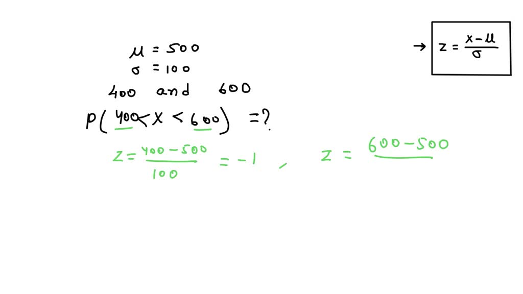 SOLVED SAT scores have a mean of 500 and a standard deviation of 100