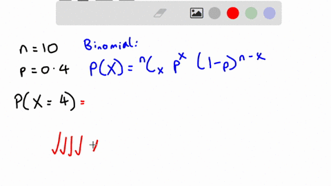 a-binomial-probability-experiment-is-conducted-with-the-given-parameters-compute-the-probability-of-x-successes-in-ihe-n-independent-trials-of-the-experiment-n-10-p04x4-p4-do-not-round-until-39517